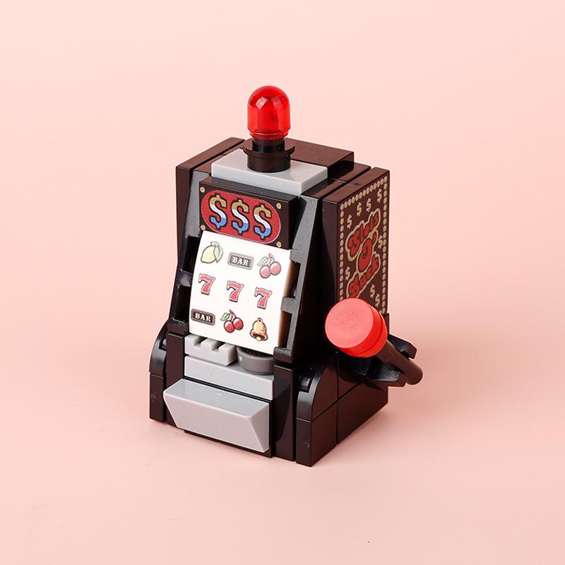 Street View Mahjong Machine Poker Table Game Machine Leisure Entertainment Small Particle Mosaic Building Block