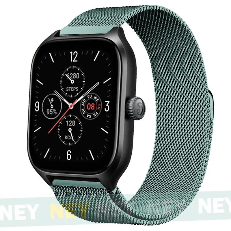 Milanese Loop For Amazfit GTS/GTR-4-3-2-2e-Mini-Pro/stratos 3 Metal Bracelet 20mm 22mm Watch Band for Amazfit bip-U-S-lite Strap