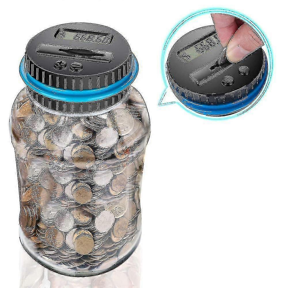 Digital Counting My Jar,big Piggy Bank,piggy Bank For Kids,piggy Bank Digital Counting Bank,my Saving Jar,holds Over In 800,ed - Ri
