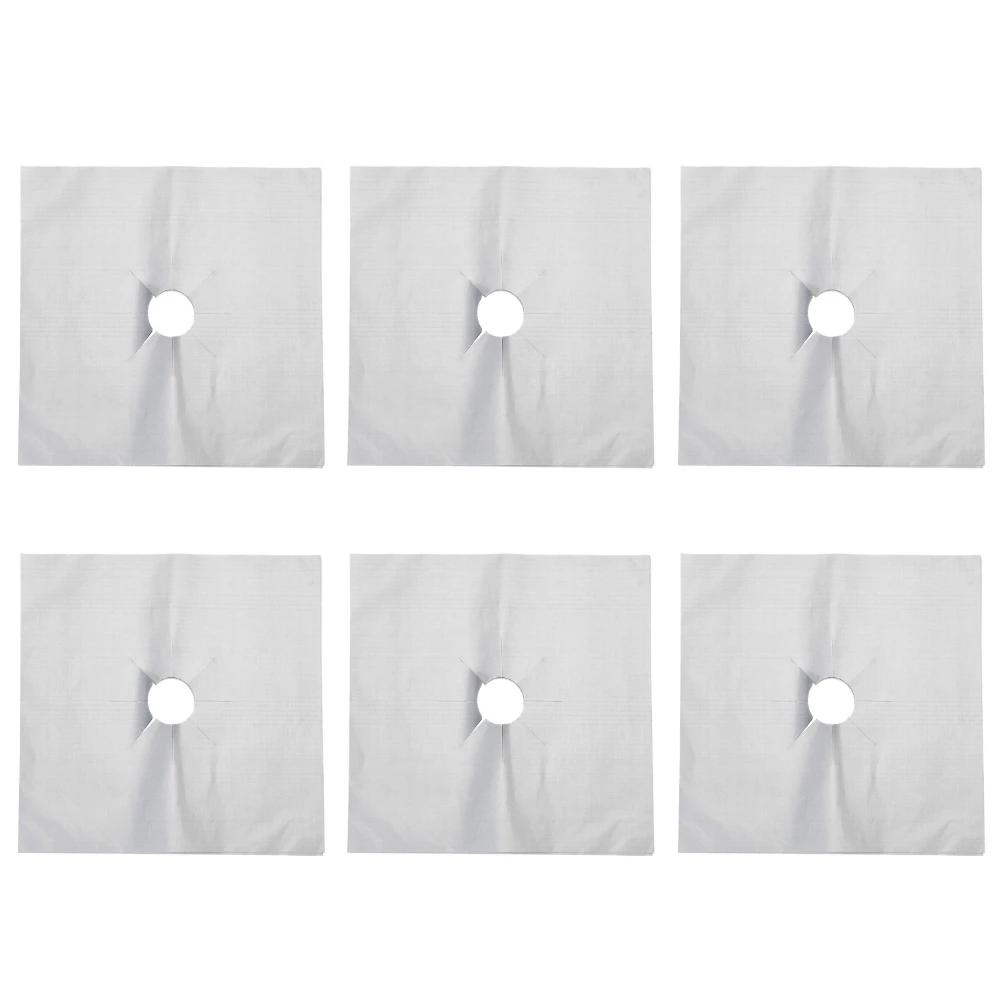 1-8 PCS Stove Protector Cover Gas Stove Protector Burner Cover Foil Stovetop Mat Pad Clean Liner For Kitchen Cookware Reusable