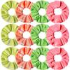 12pcs Vintage Women Pink Velvet Scrunchies Baby Girls Headwear White Black Blue Green Elastic Hair Bands Kids Hair Accessories