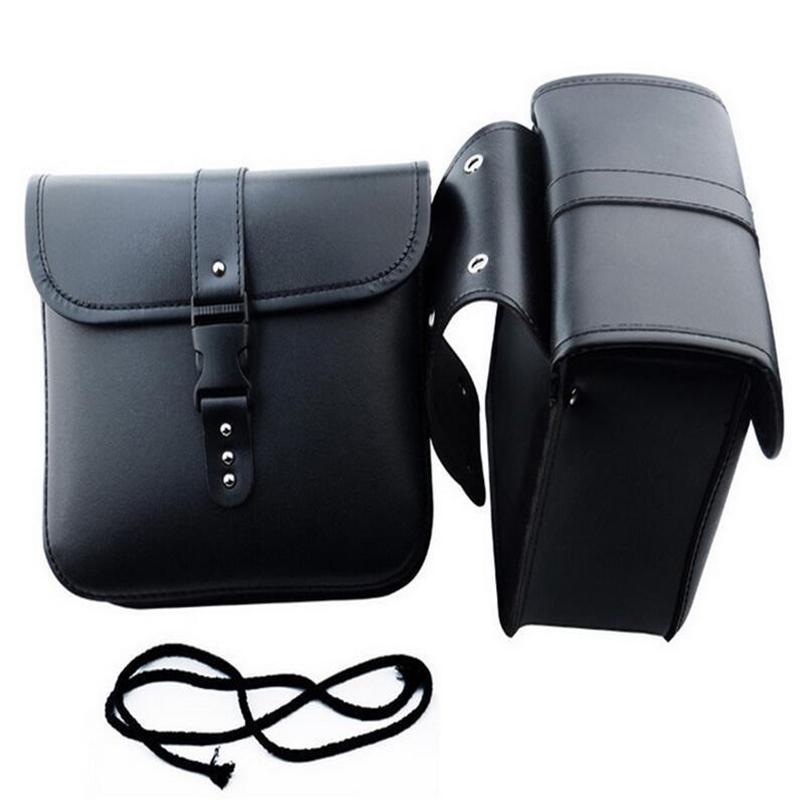 

A Pair Motorcycle Saddle Bag Bike Side Storage Fork Tool Pouch For Honda