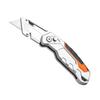 Three-Speed Folding Utility Knife: Heavy-Duty Paper & Cable Stripper with Aluminum Alloy for Industrial and Electrician Use