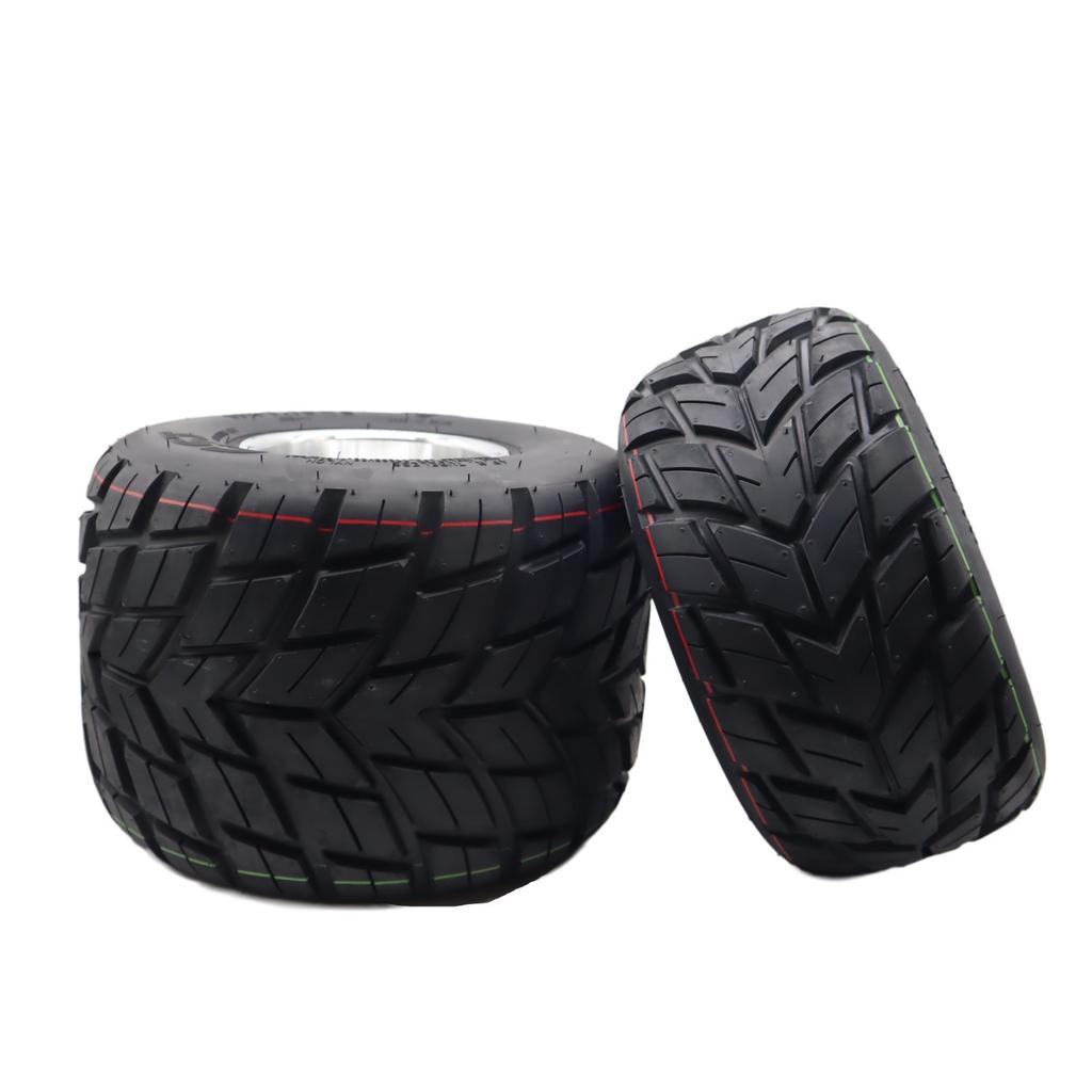Go-Kart-Reifen 10x4.50-5 11x7.10-5 Vorder- und Hinterrad-Rennreifen, Ganzjahres-Regen-Slick-Reifen für den wettbewerbsorientierten Kartsport, Anti-Rutsch-Griff