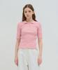 Kamino Ribbed Collar Knit Pink