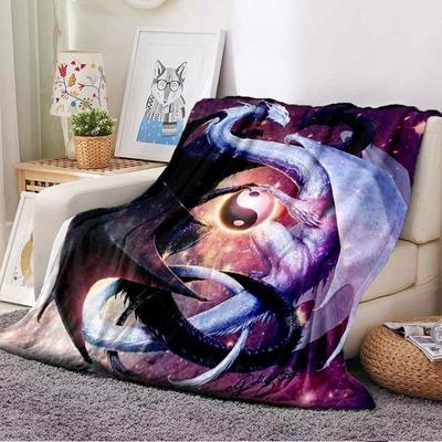 3D-Druck-Drachenmuster, warme, bequeme Decke, geeignet für Zuhause, Büro, Reisen, Bett, Sofa, Siesta-Decke, waschbare Decke.