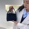 Casual solid color handbag New corduroy large-capacity pillow bag Strip fleece design single shoulder oblique span bag