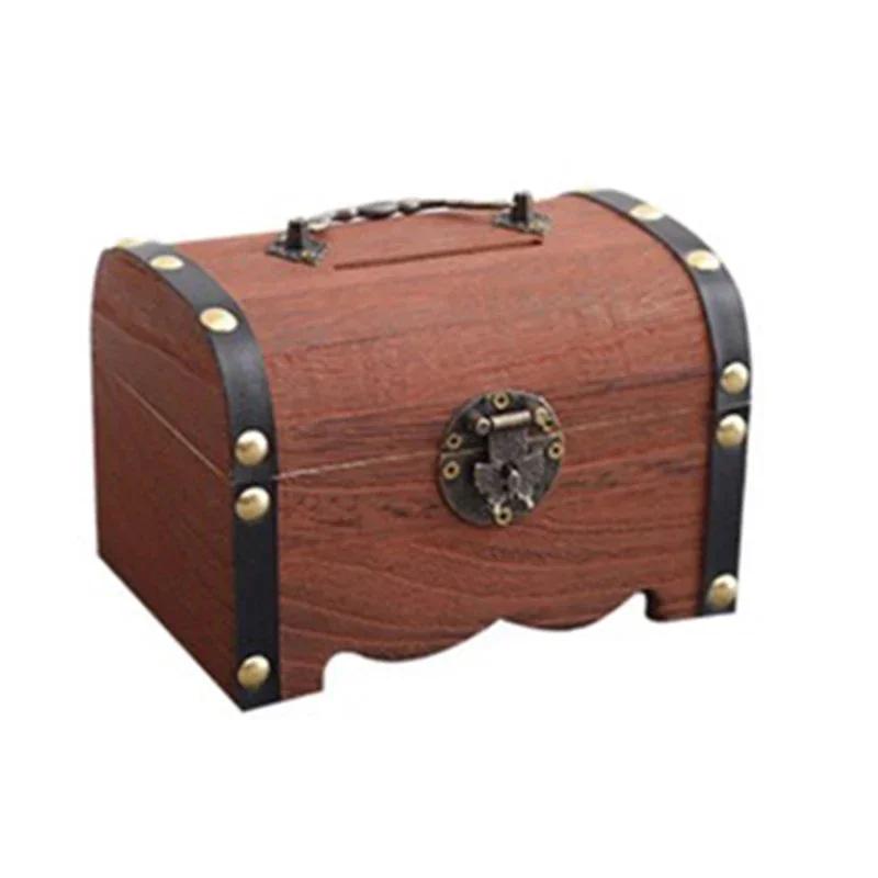 

Копилка многоцелевой органайзер с замком накопительная коробка винтажный стиль для сувениров детские подарки украшение дома свадебные безделушки