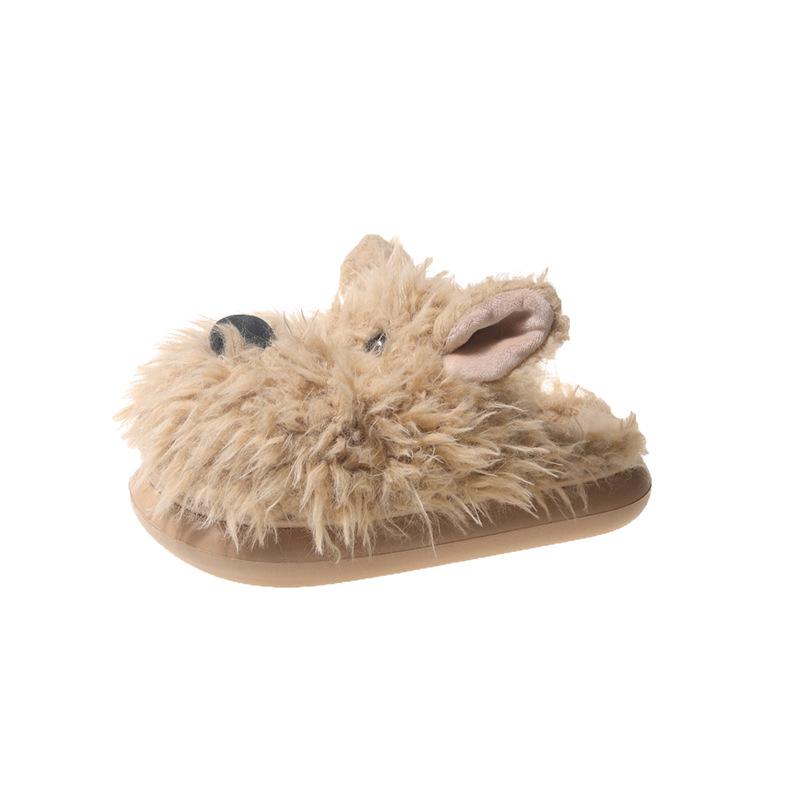 Čmárané kreslené pantofle pro štěňata dámská sezónní novinka super měkké s tlustou podrážkou nadýchané froté bavlněné froté nadýchané boty