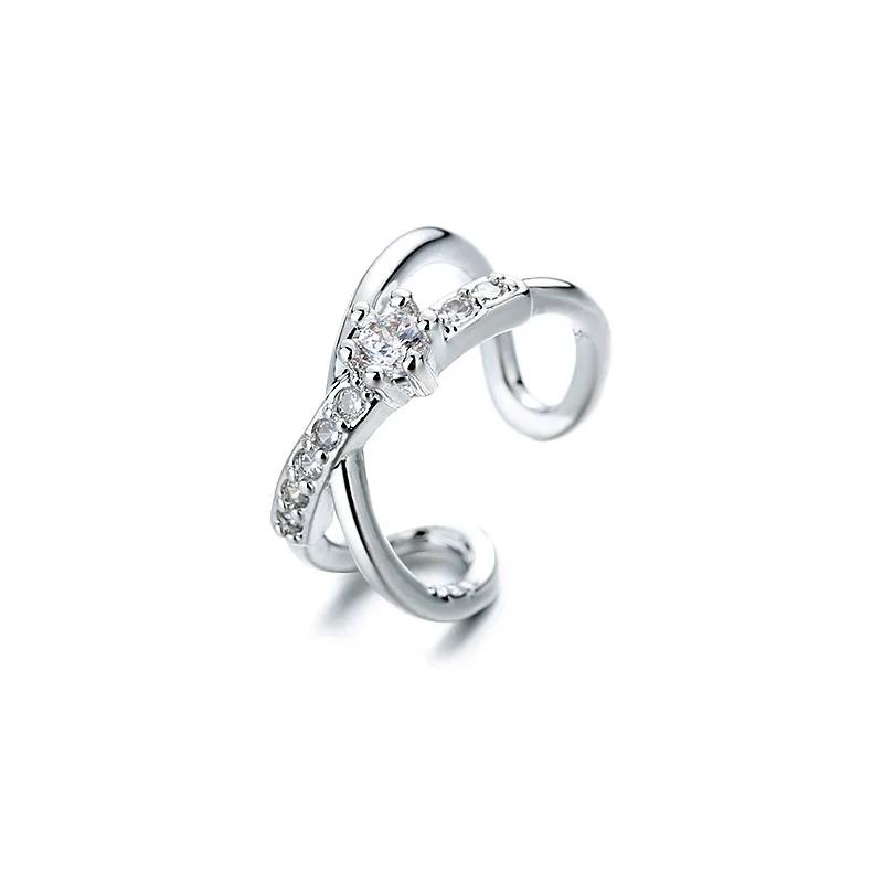 1 pcs Charming Line Zircon Clip On Earrings Ear Cuff Without Piercing Earrings Jewelry