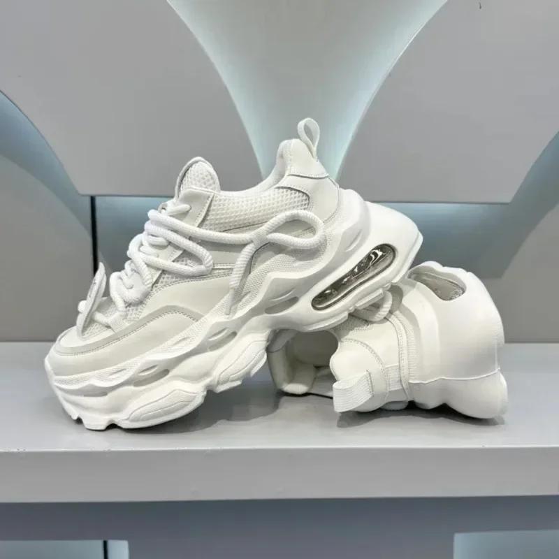 Men's Chunky Sneakers Original Brand Casual Shoes Air Cushion Sport Running Shoe Breathable Tennis Shoes Platform Shoes for Men