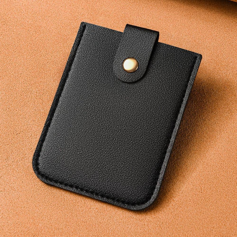 

PU Leather Business Card Bag Pull-out Type Short Wallet Portable Card Holders Clutch Male