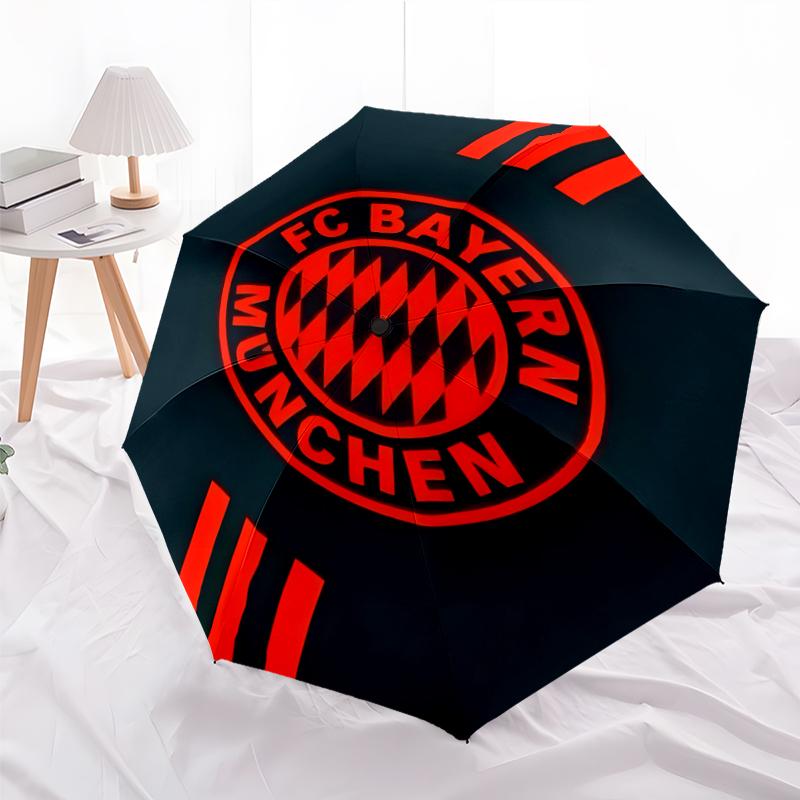 1pc B-Bayern Munich (8) Umbrella, Sun Protection, And UV Shielding. It Has Eight Sturdy Ribs for Outdoor Use And Perfect As a Holiday Gift