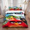 Angry Birds Movie Print 3Pcs Bedding Setduvet Cover With 2 Bedropillowcase Home Birthday Gift