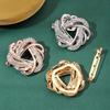 High-End Rhinestone Women's Scarf & T-Shirt Knotting Brooch Pin Accessory