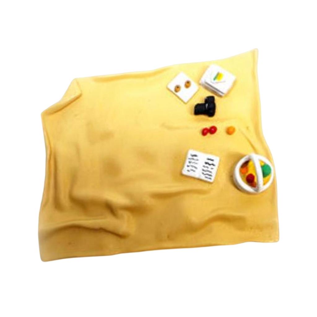 1:64 Scale Picnic Mat Miniature Blanket Beach Model Resin for Model Train DIY Projects Diorama Scenery Architecture Model Layout