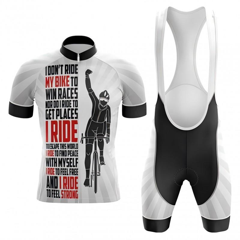 Mens Cycling Jersey Shorts Set Lightweight Breathable Quick-Dry Performance Kit Road Bike Riding
