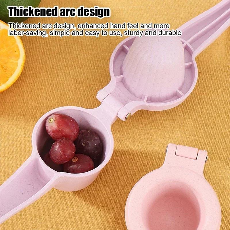 Easy To Grip Manual Lemon Squeezer Deep Cup Design Lemon Juicer Hand Wheat Straw Orange Juicer