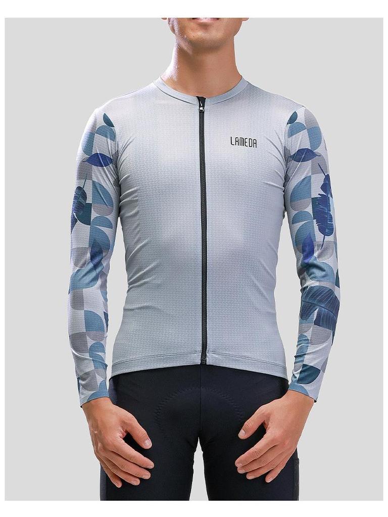 2023 Lampada Men's Long Sleeve Cycling Jersey - Summer/Autumn, Lightweight Road Bike Top