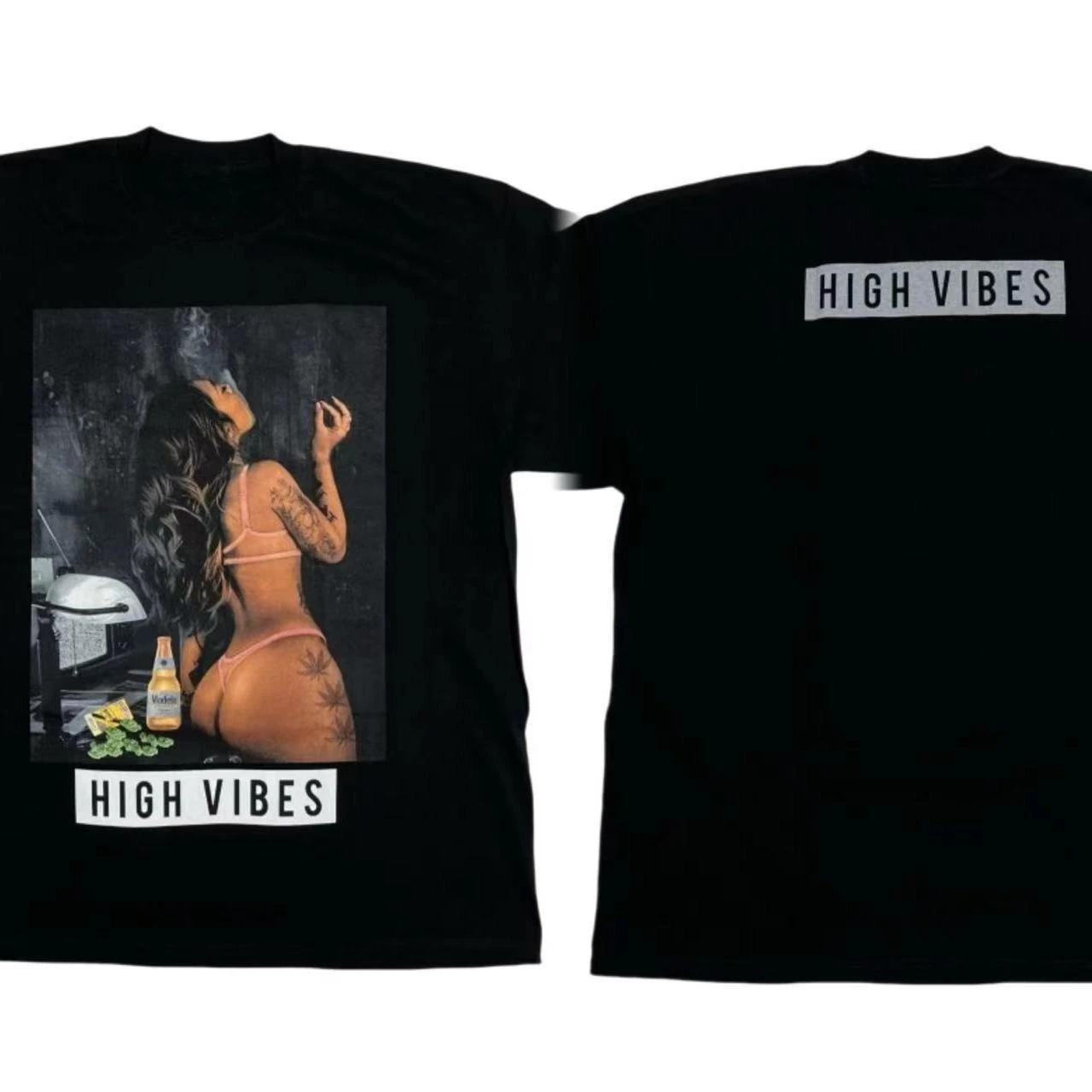 

Соединенные Штаты HIGH VIBES Тату Большая Девочка Западное Побережье HIPHOP Чикано Рэп Диджей Уличные Танцы Футболка с коротким рукавом 4XL