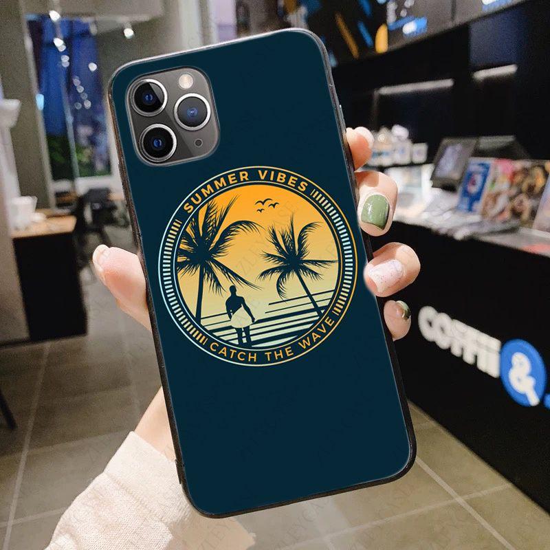 

Мягкий чехол для телефона iPhone 12pro 13pro 11pro max 5s 6s 7 8plus x xr xsmax 12 13mini se 2020 чехол для летнего пляжа серфинга Iphone 13 mini