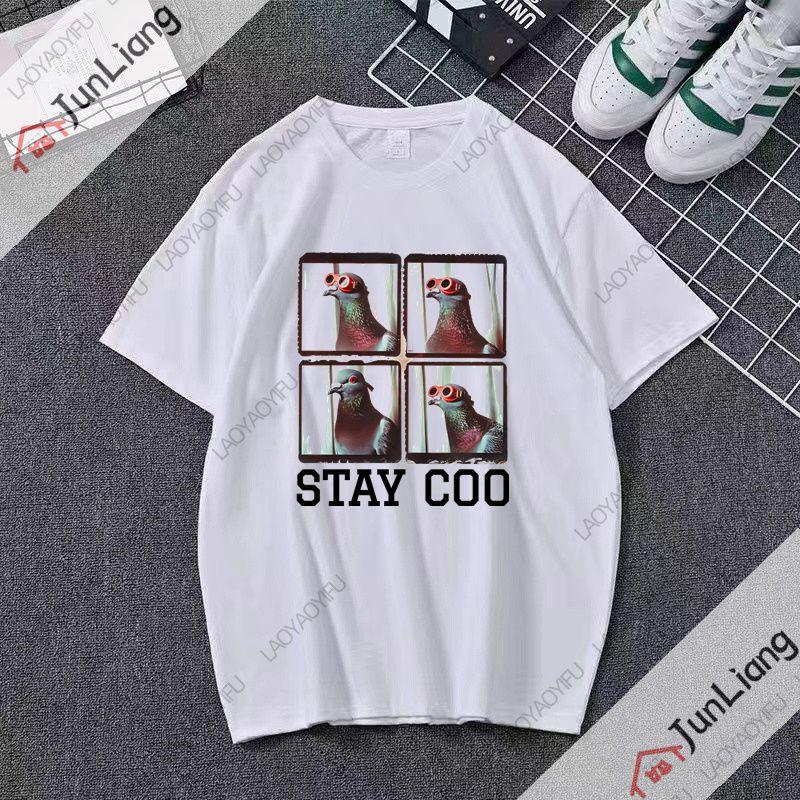 Pigeon Pigeoff Bird Birdwatcher Birdwatching Tshirt Cute Funny Graphic Men Tshirt Loose Oversized T Shirt