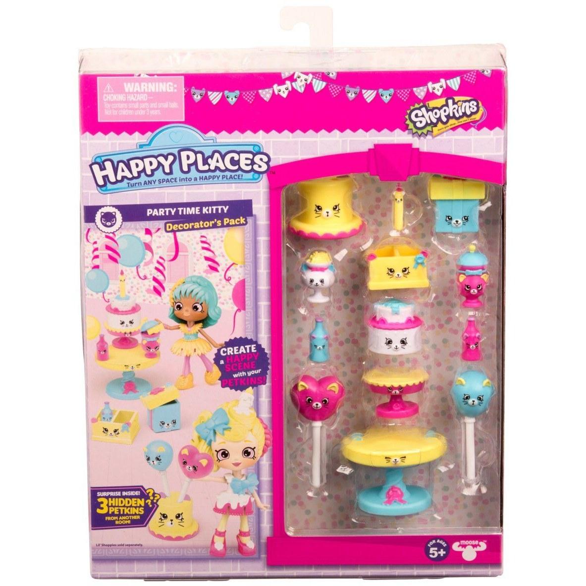 Happy Places Shopkins Season 3 Decorator Pack - Party Time Kitty