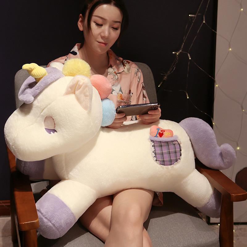 Unicorn Lovely Plush Toy Pillow Cartoon Stuffed Doll Animal Decoration Kids Gift