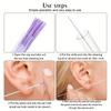 70pcs Unscented Ear Piercing Cleaning Floss,  Ear Tools for Men and Women, Anti-Blocking Ear Piercing Dirt Cleaner Lines
