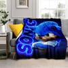 Anime Sonic Blanket Fashion Cartoon Monster Flannel Blanket Children And Adults Gifts Sofa Travel Camping