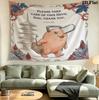 Chainsaw Man Wall Tapestry Aesthetic Wall Hanging Printed Fabric Blanket Decorative Tapestries For Bedroom Living Room Home Decor