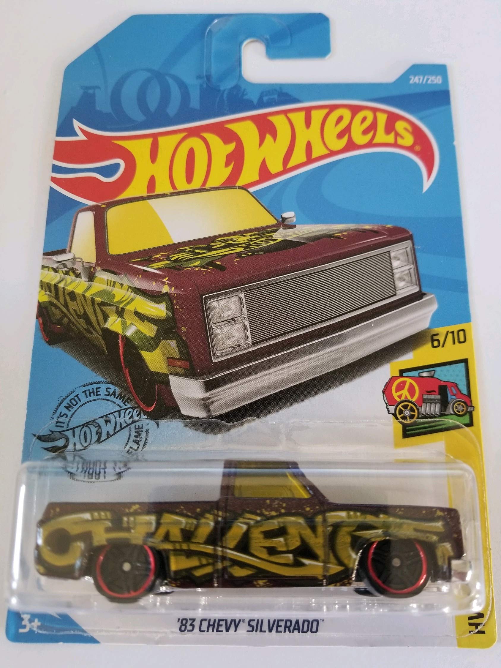 

Hot Wheels 2019 Hw Art Cars Chevy Maroon 83 Silverado, 247/250