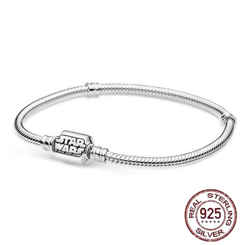 Best-selling 925 Sterling Silver Heart-shaped Crown Snake Bone Chain, Perfect for the Original DlY Bracelet! Ladies' Birthday Fa