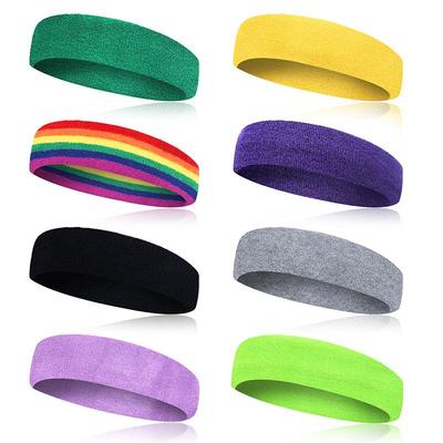 Customizable Logo Sport Sweatband: Embroidered Headband for Men and Women, Ideal for Fitness, Running, and Fashion.