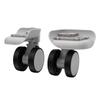 1 Pair Luggage Suitcase Wheels ABS Silent Double Row Wheels Universal Travel Suitcase Replacement Casters