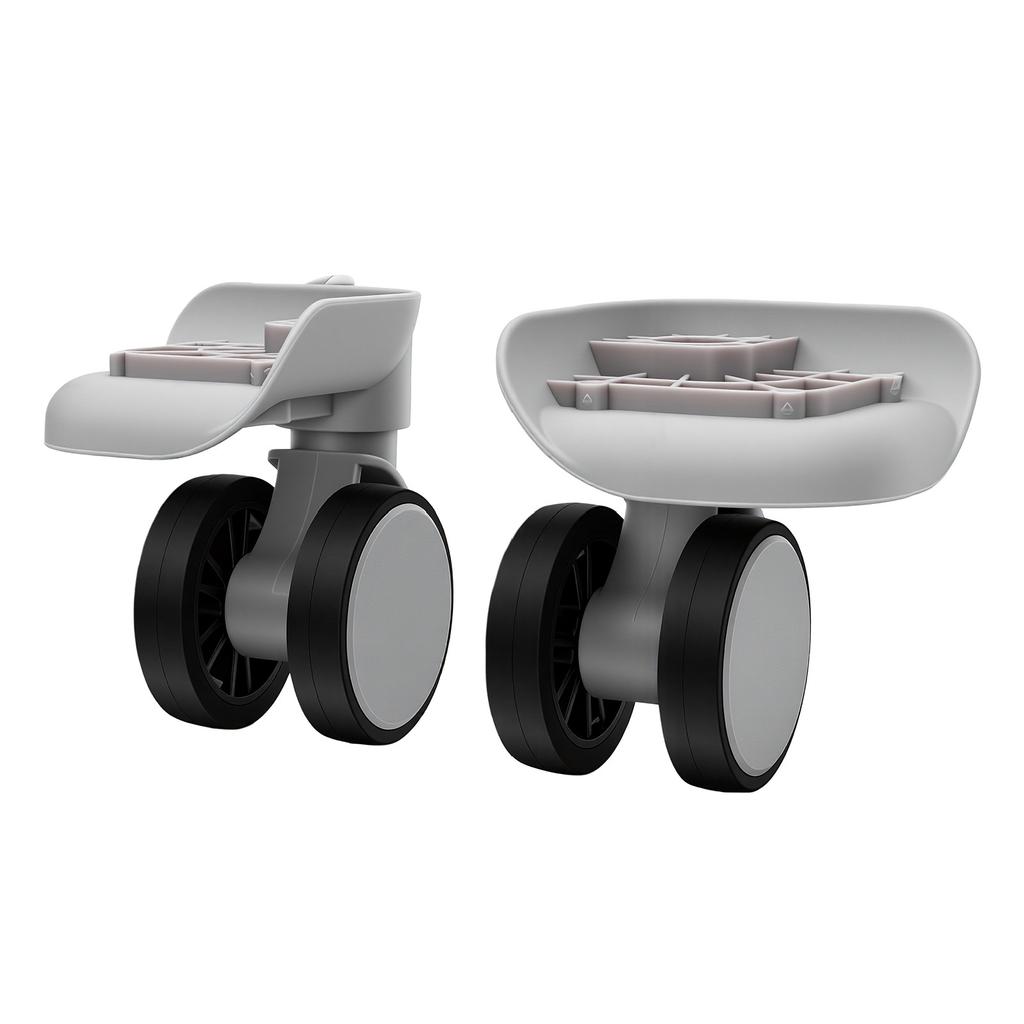1 Pair Luggage Suitcase Wheels ABS Silent Double Row Wheels Universal Travel Suitcase Replacement Casters