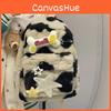 And Bone Star Decoration Plush Backpack With Large Capacity For Daily Use