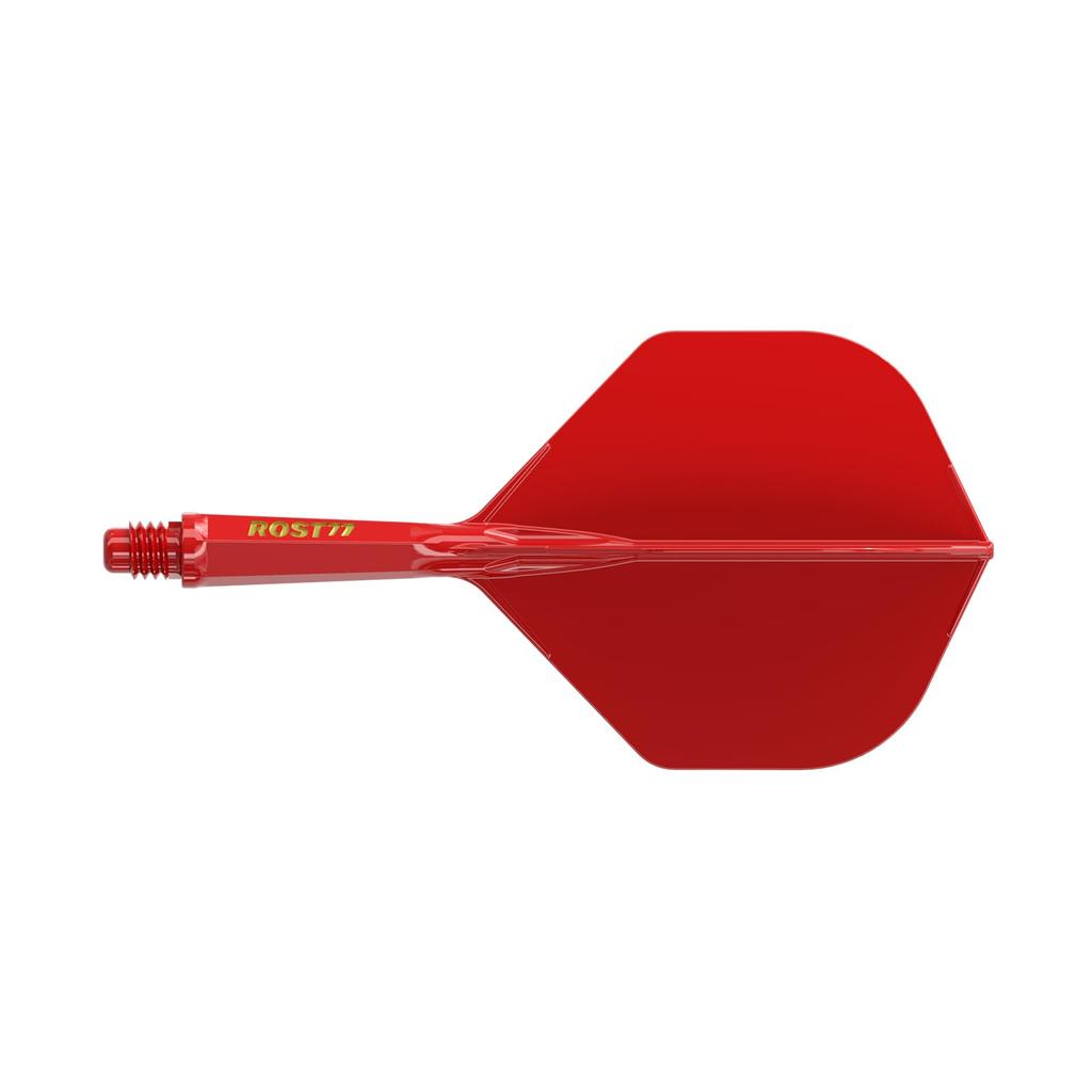 CUESOUL ROST 77 Integrated Flight Standard Shape 3 Pcs Red Flight Yellow Logo CS-77-XB4S-S