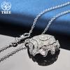 925 Sterling Silver Rose Flower Pendant Necklace Jewelry