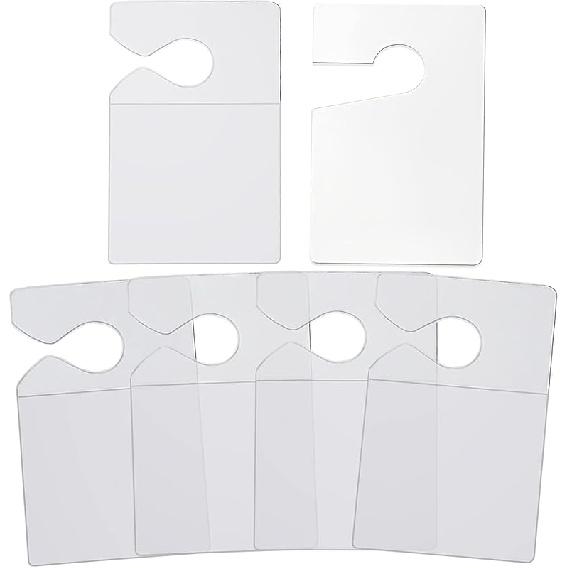 Clear Parking Permit Holder, Car Vertical Parking Lot Pass Rear View Mirror Hanger Vehicle Parking Pass Hang Tag Holder for Car Passes, Permits -