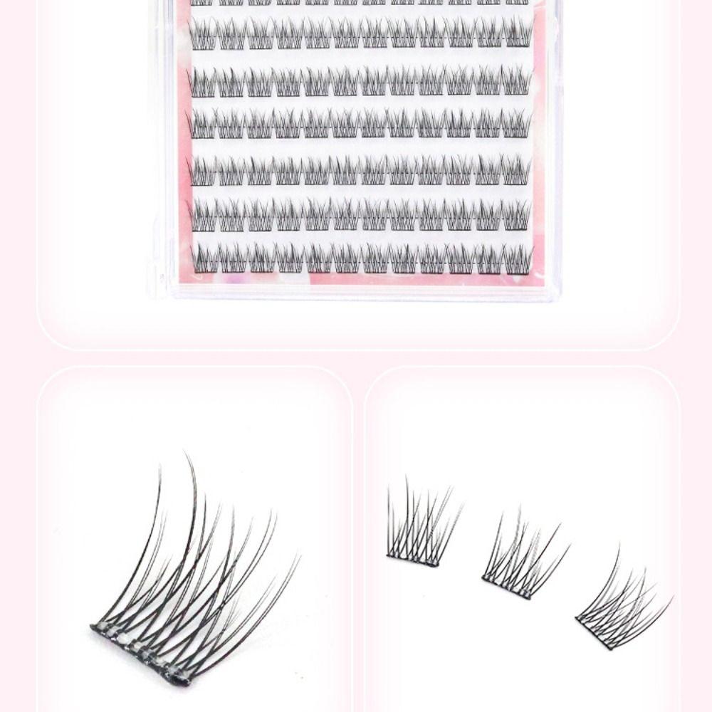 Soft Self Adhesive False Eyelashes Comic Eye Individual Fake Eyelashes Cluster False Lashes  Daily