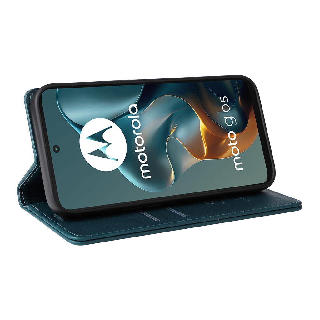 For Motorola Moto G05 4G Phone Cases YIKATU Magnetic Closure PU Leather Mobile Cover