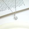 S925 Sterling Silver Pearl Necklace Light Luxury Niche Pendant Bead Silver Neck Chain Accessories Women
