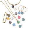 12Pcs/lot Alloy Drip Oil Charm Color Twelve Constellations Enamel Pendant for Jewelry Making DIY Bracelet Necklace Accessories