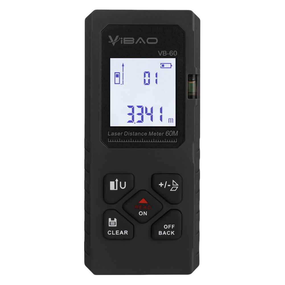 Portable Handheld Rangefinder USB Rechargeable Electronic Ruler 60M Digital Measure Tool for Home