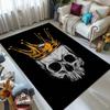 Multi Size Skeleton King Print Carpet for Living Room Bedroom Bedside Floor Mat Cloakroom Kids Activity Area Rugs Large Size