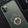 Mobile Phone Clear Finger Ring Holder for iPhone Xiaomi Folding Butterfly Phone Stand Sticker Transparent Sakura Ring Bracket