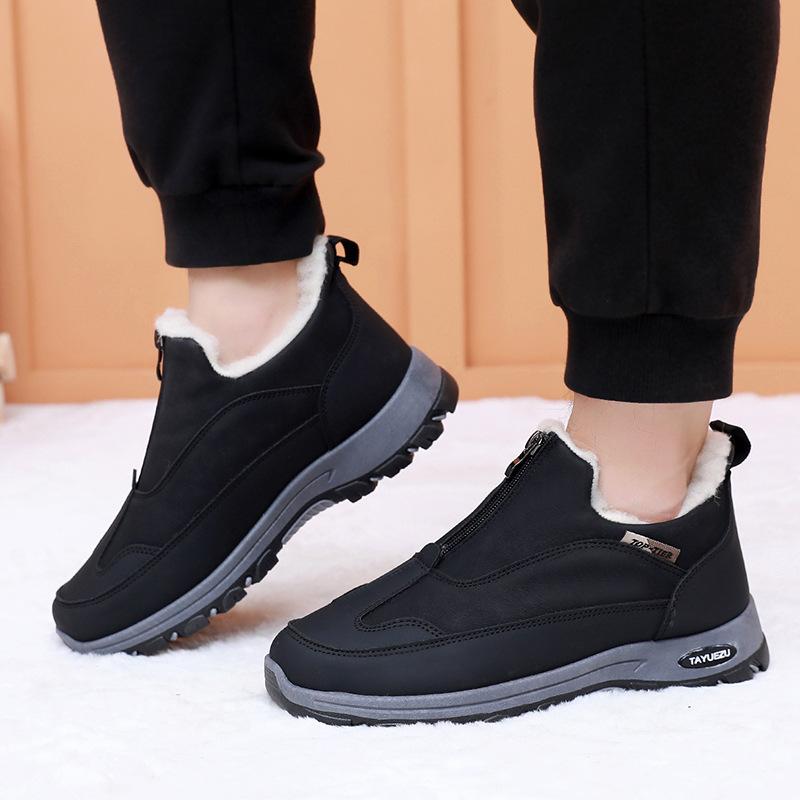 Winter New Snow Boots Men's Velvet Warm Walking Shoes Daily Outdoor Comfort Casual Non-slip Dad Shoes