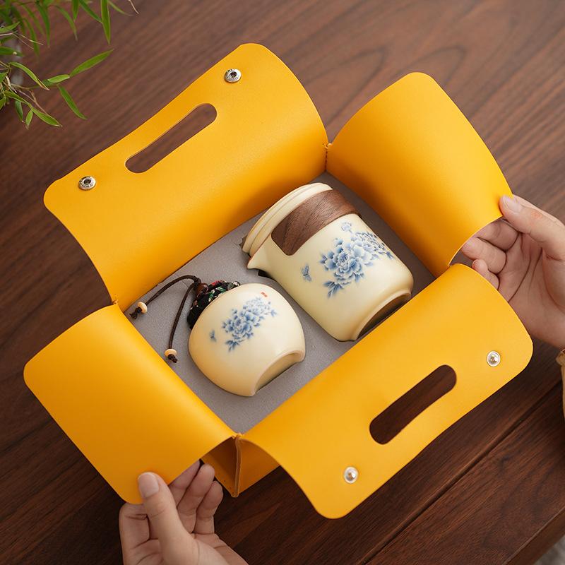 

Дорожный чайный набор, портативный для кемпинга на открытом воздухе, чашка Куайкэ из жуяо, деловой подарок