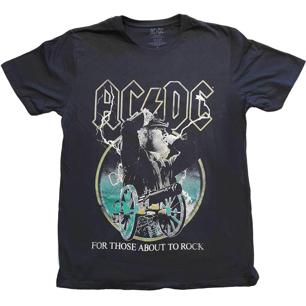 

AC/DC T-Shirt About To Rock 1981 Colour ACDC Band Official Black New 4XL